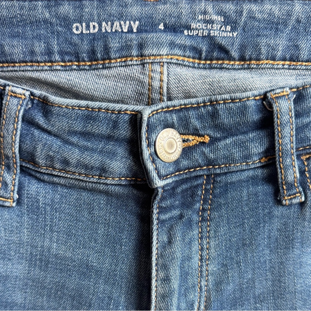 Old Navy Women’s‎ High-Waisted Rockstar Super-Skinny Jeans Size 4 - Picture 8 of 8